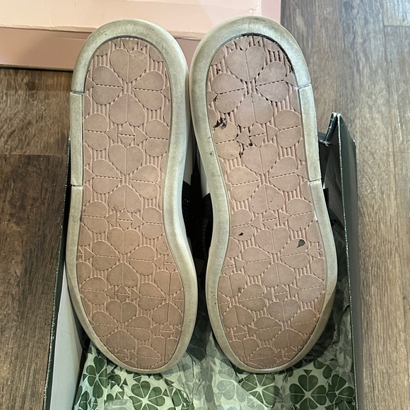 Kate Spade Black and White Embellished Sneakers - Picture 3 of 9